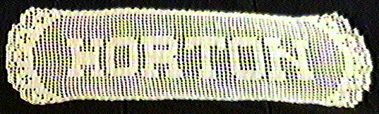 Lettered name doily