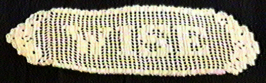 Lettered doily smaller letters